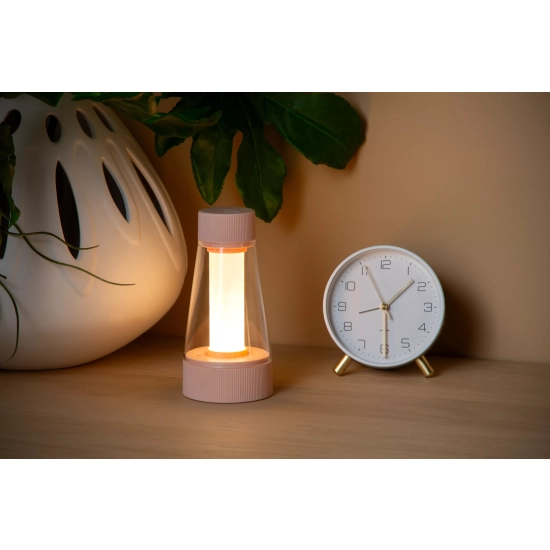 LORALI Lampa stołowa z możliwością ładowania Akumulator/baterie Ø 7,7 cm LED Dim. IP44 45500/01/66 Lucide - zdjęcie dodatkowe 2